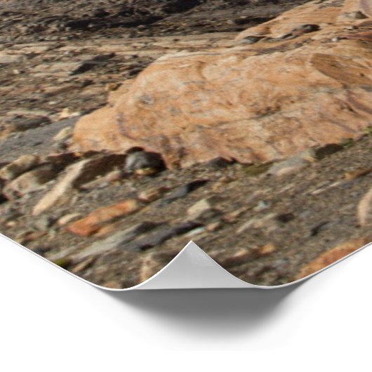 Schneebedeckte Berge Poster (Ecke)