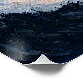 Schneebedeckte Berge Poster (Ecke)