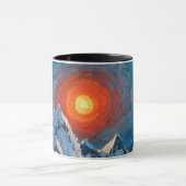 Schneebedeckte Berge Tasse (Zentrum)