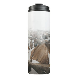 SCHNEEBEDECKTE BERGE THERMOSBECHER