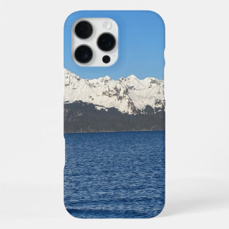 Schneebedeckte Berge und iPhone-Fall im Ozean iPhone 16 Pro Max Hülle