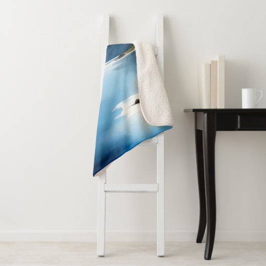 Schneebedeckte Berge und See Sherpadecke (Beispiel)