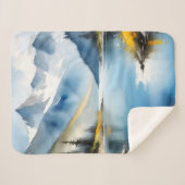 Schneebedeckte Berge und See Sherpadecke (Vorderseite (Horizontal))