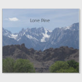 Schneebedeckte Berge von Lone Pine Geschenkpapier (Flach)