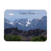 Schneebedeckte Berge von Lone Pine Magnet (Horizontal)