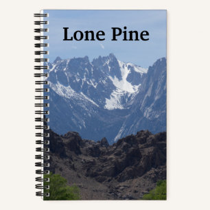 Schneebedeckte Berge von Lone Pine    Notizblock