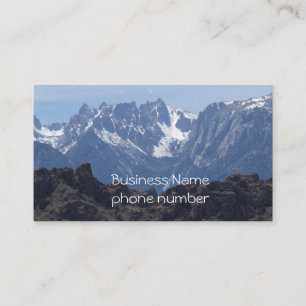 Schneebedeckte Berge von Lone Pine Visitenkarte