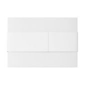 Schneebedeckte Berglandschaft Hochzeit Einladungsbanderole (Rückseitenbeispiel)