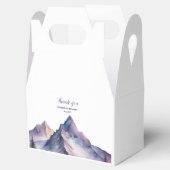 Schneebedeckte Berglandschaft Hochzeit Geschenkschachtel (Geöffnet)