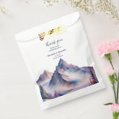 Schneebedeckte Berglandschaft Hochzeit Geschenktütchen (Versiegelt)