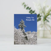 Schneebedeckte Bergreetings aus Washington Postkarte (Stehend Vorderseite)