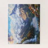 Schneebedeckte Bergsicht Puzzle (Vertikal)