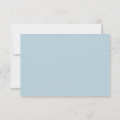 Schneebedeckte Blüten in gefrorener Blütenhochzeit RSVP Karte (Rückseite)