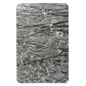 Schneebedeckte Branchen Winter Abstrakt Magnet (Vertikal)