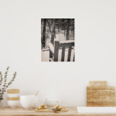 Schneebedeckte Brücken Poster (Küche)