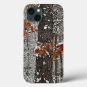 Schneebedeckte Eichenbäume Winternaturfotografie Case-Mate iPhone Hülle (Rückseite)
