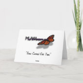 Schneebedeckte Eichenbäume Winternaturfotografie Dankeskarte (Rückseite)