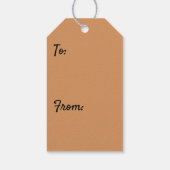 Schneebedeckte Eichenbäume Winternaturfotografie Geschenkanhänger (Rückseite)