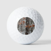 Schneebedeckte Eichenbäume Winternaturfotografie Golfball (Vorderseite)