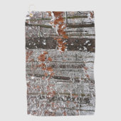 Schneebedeckte Eichenbäume Winternaturfotografie Golfhandtuch (Vorderseite)