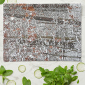 Schneebedeckte Eichenbäume Winternaturfotografie Handtuch (Gefaltet)