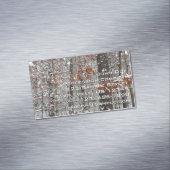 Schneebedeckte Eichenbäume Winternaturfotografie Magnetische Visitenkarte (Beispiel)