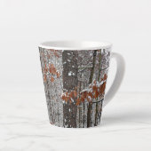 Schneebedeckte Eichenbäume Winternaturfotografie Milchtasse (Rechte Ecke)