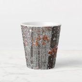 Schneebedeckte Eichenbäume Winternaturfotografie Milchtasse (Vorderseite)