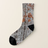 Schneebedeckte Eichenbäume Winternaturfotografie Socken (Links - Außen)