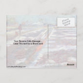 Schneebedeckte Felder in Arles von Vincent Van Gog Postkarte (Rückseite)