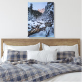 Schneebedeckte Geisler-Bergkette Leinwanddruck (Insitu (Schlafzimmer))