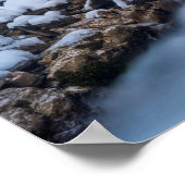 Schneebedeckte Geisler-Bergkette Poster (Ecke)