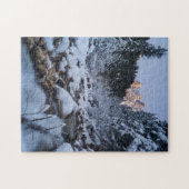 Schneebedeckte Geisler-Bergkette Puzzle (Horizontal)