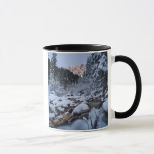 Schneebedeckte Geisler-Gruppe Tasse