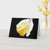 Schneebedeckte Gelbe Daffodie Frühjahrsblase Karte (Gelbe Blume)