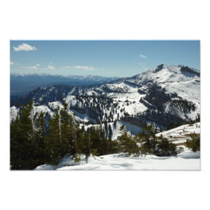 Schneebedeckte Gipfel der Grand Teton Mountains II Fotodruck