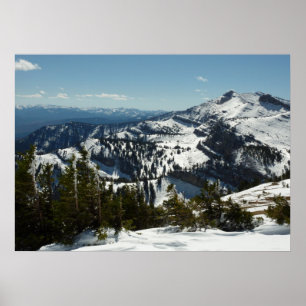 Schneebedeckte Gipfel der Grand Teton Mountains II Poster