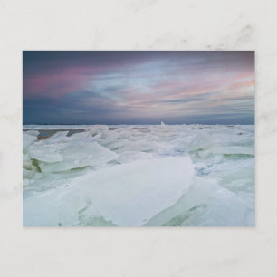 Schneebedeckte Gipfel Winterlandschaft Szene Postkarte