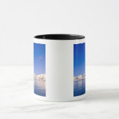 Schneebedeckte Gipfel Woodfjord Svalbard Tasse (Zentrum)
