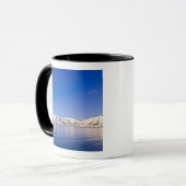 Schneebedeckte Gipfel Woodfjord Svalbard Tasse (Vorderseite Links)