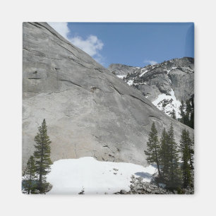 Schneebedeckte Granit Dome I im Yosemite National Magnet