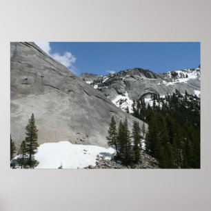 Schneebedeckte Granit Dome I im Yosemite National Poster