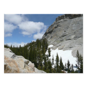 Schneebedeckte Granit Dome II Yosemite National Pa Fotodruck