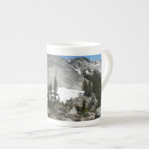 Schneebedeckte Granit Dome Panorama bei Yosemite Porzellantasse