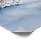 Schneebedeckte Hütte Poster (Ecke)