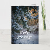 Schneebedeckte Kiefernäste (Vorderseite)