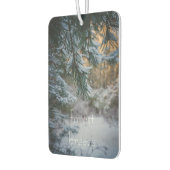 Schneebedeckte Kiefernäste Autolufterfrischer (Links)