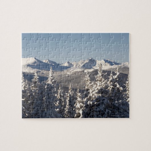 Schneebedeckte Landschaft 2 Puzzle (Horizontal)