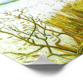 Schneebedeckte Landschaft Arles Hintergrund Van Go Poster (Ecke)