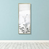 Schneebedeckte Landschaft - Japanische Kunst Leinwanddruck (Insitu (Holzboden))